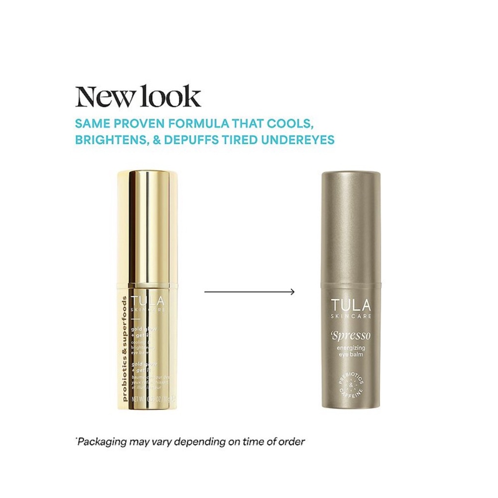 NWT. Tula Skincare Gold Glow and Get It Cooling and Brightening Eye Balm.